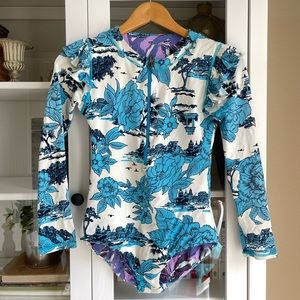 Maaji Girls One Piece zip up Swimsuit